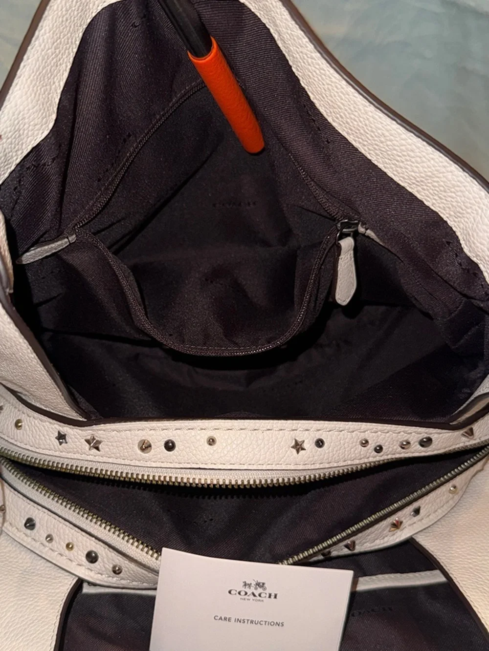 Coach Edie Shoulder Bag 31 With Star Rivets & Coach Wristlet With Ombré Rivets